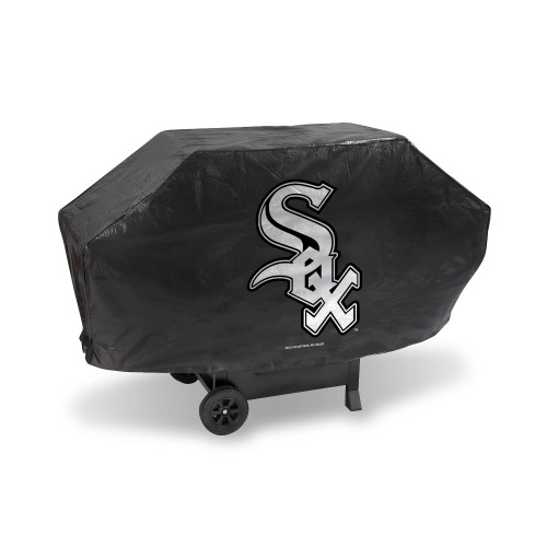 68" x 35" Black and Gray MLB Chicago White Sox Deluxe Outdoor Grill Cover