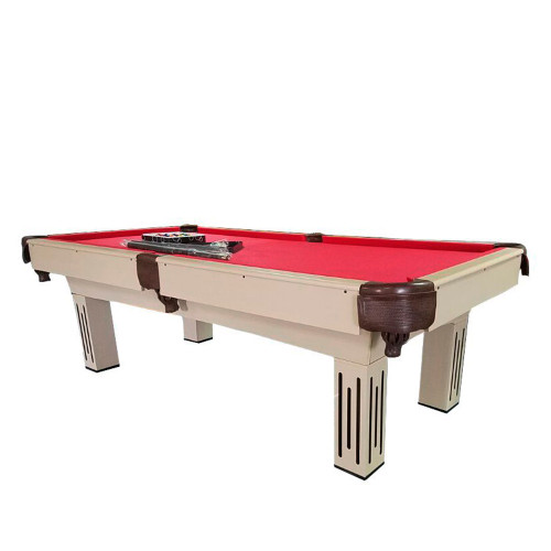 8' x 4' Red Billiard and Pool Net Pocket Game Table