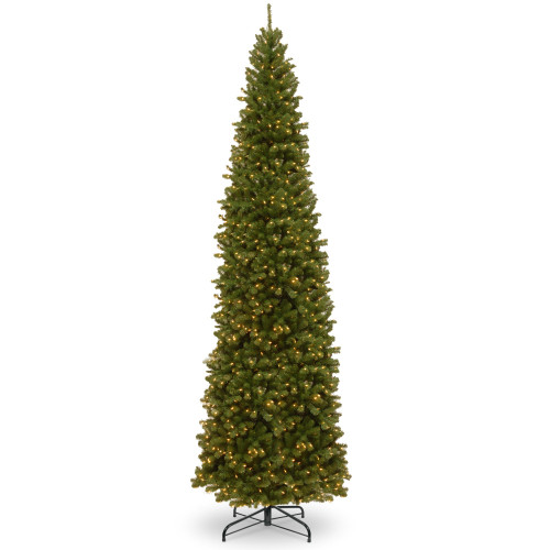 16ft Pre-lit North Valley Spruce Pencil Artificial Christmas Tree – Clear Lights