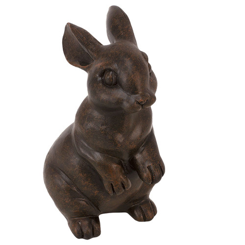5.75" Chocolate Colored Small Rabbit Figurine