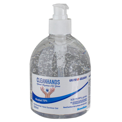 6ct of 500ml Anti-Bacterial Gel Hand Sanitizer Bottles with Pump - 75% Alcohol - 34317235
