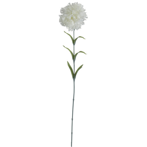 24" White Carnation Artificial Flower