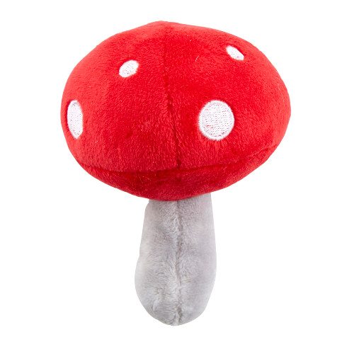 4.5" Mushroom Plush Rattle Toy