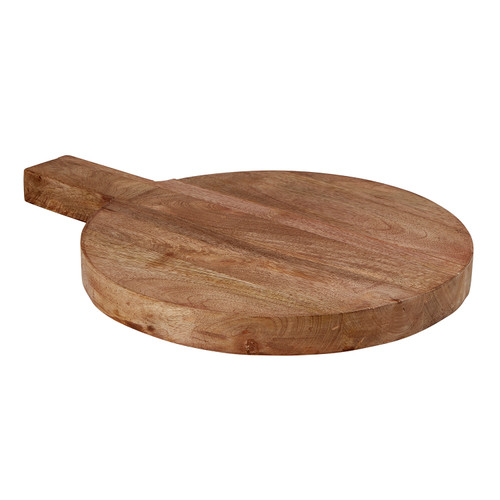 10" Contemporary Round Wooden Cutting Board
