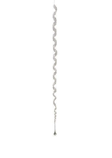 43" Clear Elegant Spiral Winter Icicle Drop Christmas Ornament