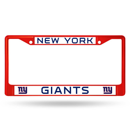 6" x 12" Red and Blue NFL New York Giants License Plate Cover