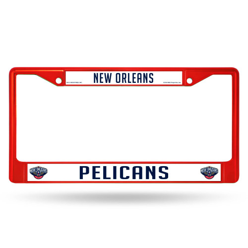 6" x 12" Red and Blue NBA New Orleans Pelicans License Plate Cover