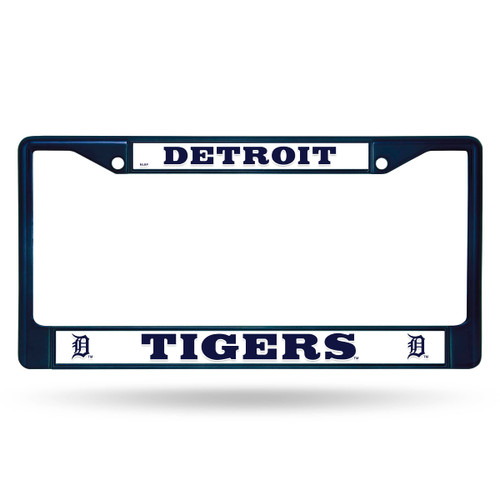 6" x 12" Blue and White MLB Detroit Tigers Rectangular License Plate Cover