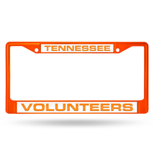 12" Orange and White College Tennessee Volunteers License Plate Cover