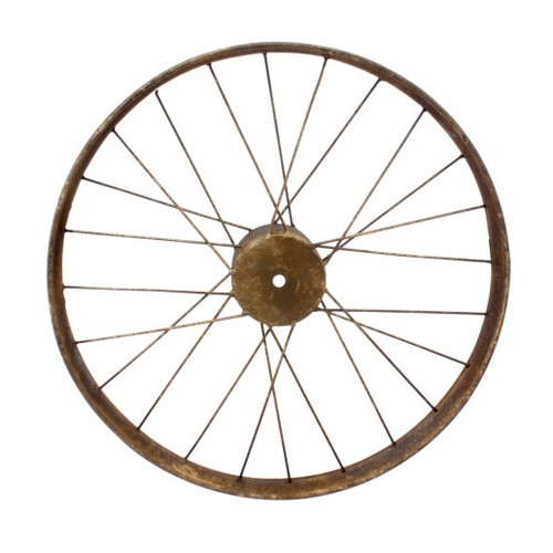 16" Antique Bronze Medium Decorative Bike Wheel