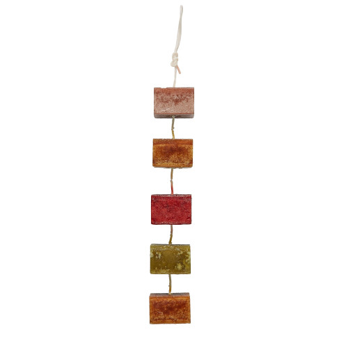 Set of 6 Brown 5 Purifying Aromatherapy Scented  Wax Candle on a Rope 1.5"