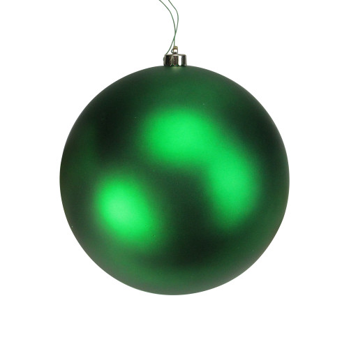 Matte Green UV Resistant Commercial Shatterproof Christmas Ball Ornament 10" (250mm)