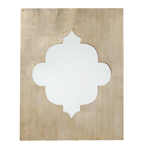 36" Light Brown Champagne Leaf Paris Mirror