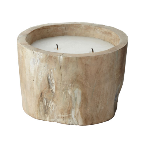 6” Light Brown Pepper Log Candle