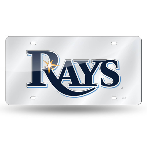 6" x 12" Blue and White MLB Tampa Bay Rays Tag