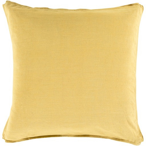 20" Yellow Decorative Square Throw Pillow - Poly Filled