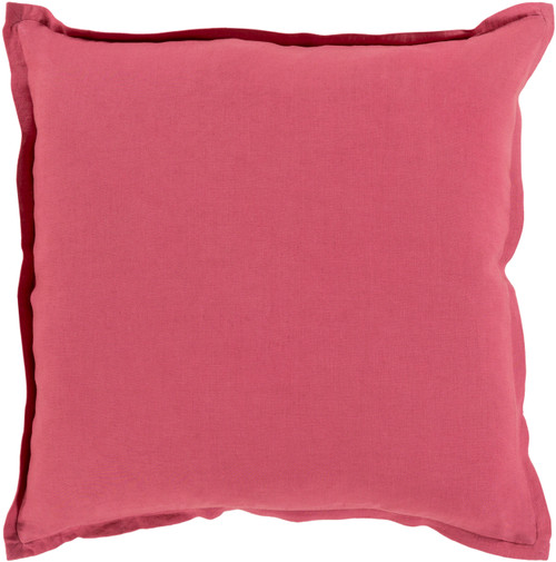 18? Solid Elegance Gala Pink Decorative Square Throw Pillow - Poly Filled