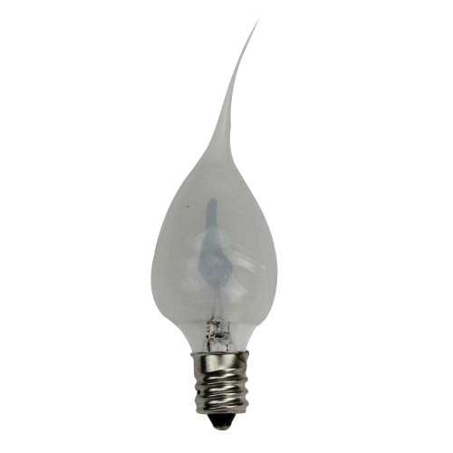 Clear Silicone Swirl Flicker Flame Electric Candle Lamp Replacement Light Bulb