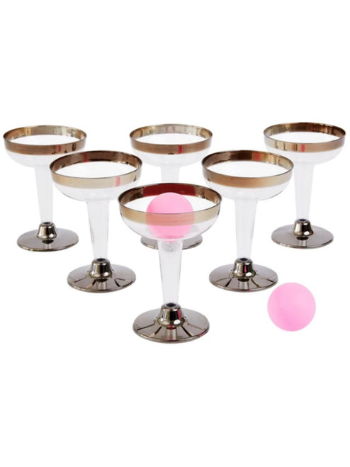 Pink and Clear Prosecco Edition Unisex Adult Halloween Party Pong Game