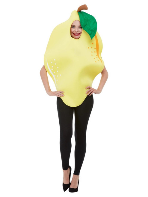 49" Yellow and Green Lemon Unisex Adult Halloween Costume - One Size