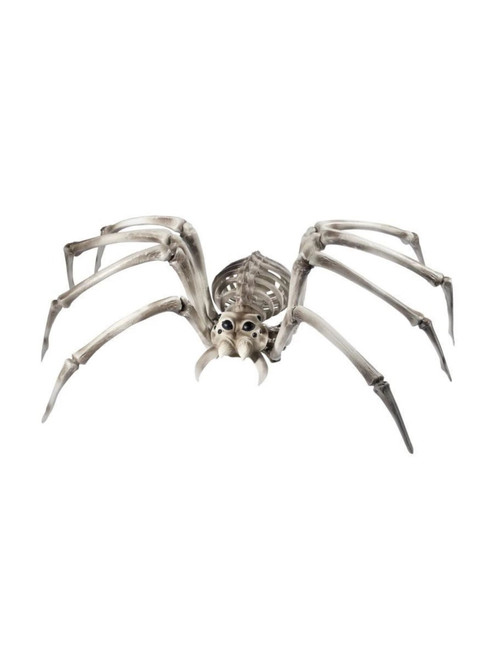 32" White and Black Spider Skeleton Prop Halloween Decoration