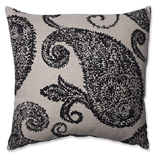 Henley Black|Tan 16.5-inch Throw Pillow