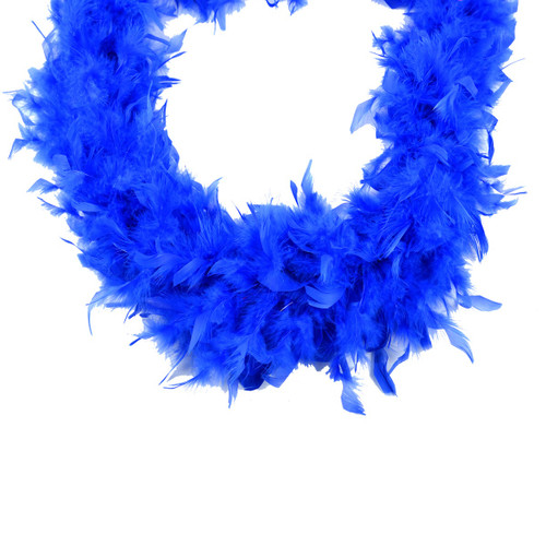 Pack of 3 Royal Blue Feather Flat Chandelle Party Boas - 2 Yards