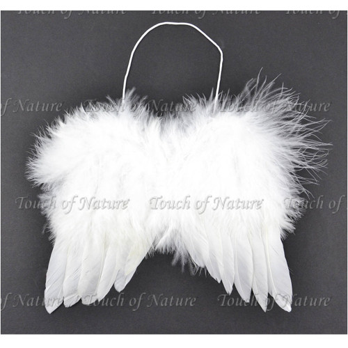 Pack of 3 White Mini Wings Costume Accessory - One Size Fits Most 7”