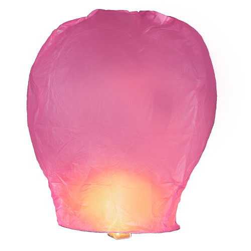 4-Count Pure Pink Magical Asian Sky Lanterns Luminaries