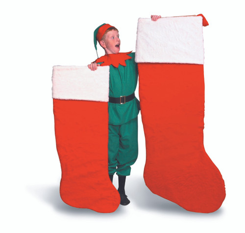 45” Red and White Giant Christmas Stocking