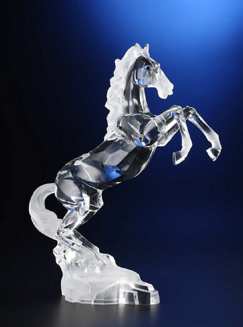 Pack of 2 Icy Crystal Decorative Rearing Horse Figures 12"