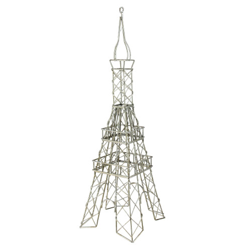 18" Metallic Champagne Parisian Eiffel Tower Table Top Decoration