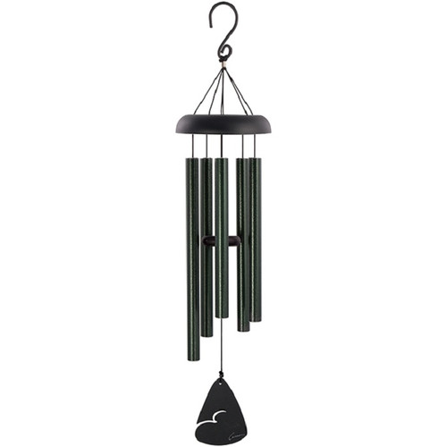 30” Forrest Green and Black Signature Series Aluminum Wind Chime