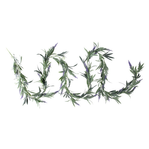 71" Purple Hanging Artificial Lavender Garland Decoration