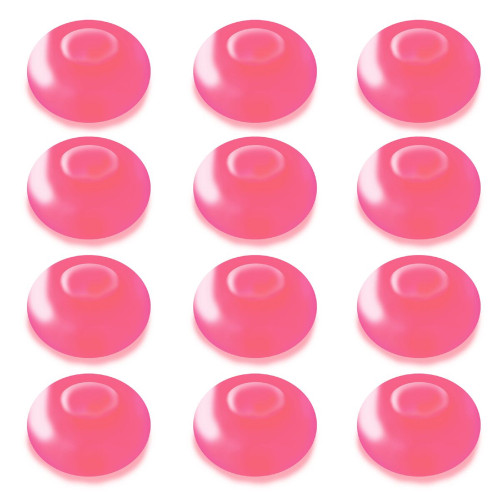 Set of 12 Battery Operated LED Pink Waterproof Floating Blimp Lights 1.25"