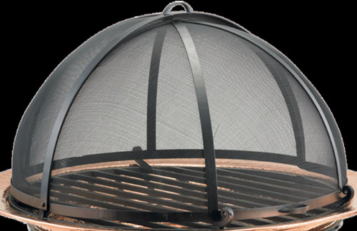 38.25" Black Handcrafted Extra Large Spark Screen with Lifter