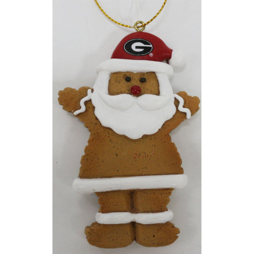 4" Georgia Cookie Dough Santa Claus Hanging Christmas Ornament