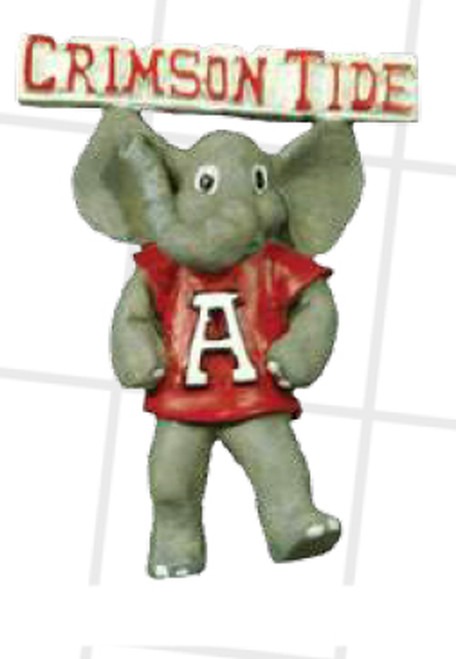 5" Vibrant Alabama Mascot Christmas Ornament