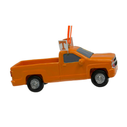 5" Orange Pickup Truck Christmas Ornament