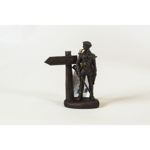 5" Gold Mascot with Sign Christmas Ornament