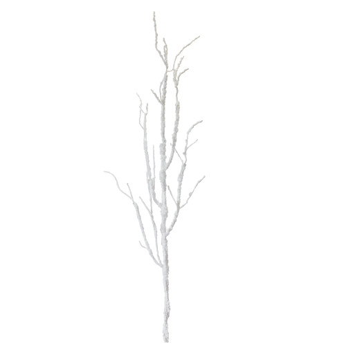 Pack of 12 White Textured Artificial Branch 47”