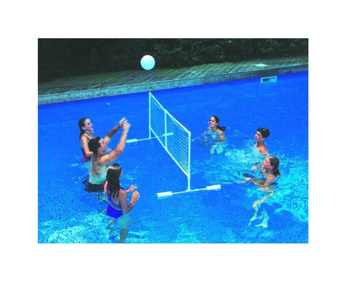 86" White Water Sports Swimming Pool Floating Volleyball Game With Net And Ball