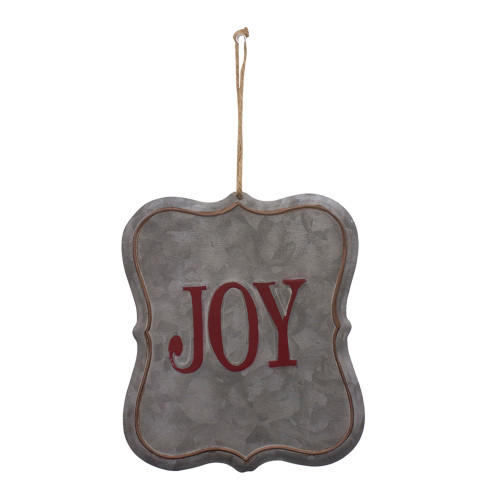 7" Gray Sign with Joy Design