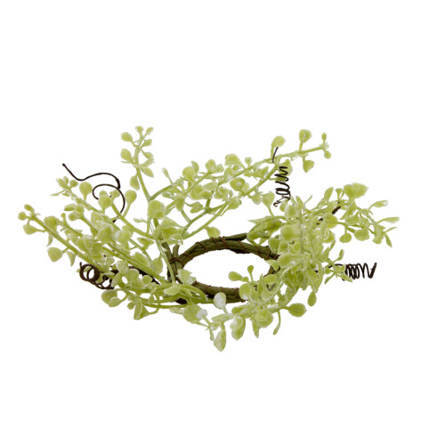 1.5" Green Lemon Grass Mini Candle Ring