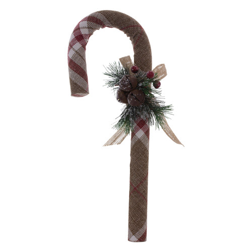 2" x 16" Red and Brown Cranberry Candy Cane