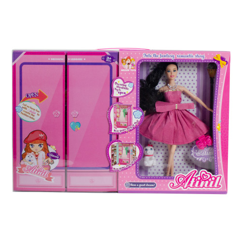 GCI 11" Beauty Play Doll Set with Multiple Accessories and Wardrobe - WX83-3