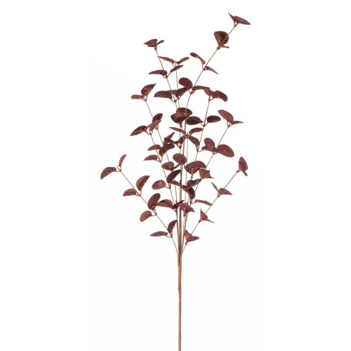 Set of 12 Red Solid Contemporary Artificial Leaf Spray, 35"