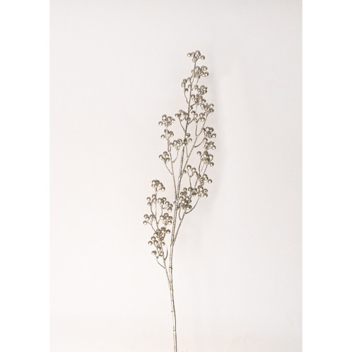 Set of 12 Silver Traditional Artificial Berry Sprays 41.5"