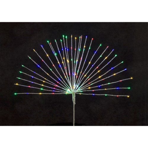 Set of 2 Lighted LED Contemporary Starburst Christmas Tree Topper - Multicolor Lights, 31"