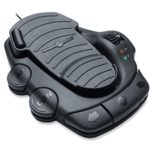 13" Black Contemporary Corded Foot Pedal System for Terrova-RT